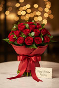 Mini Red Love - Red Roses Bouquet For Birthday